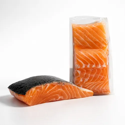 Salmón, pescado de Market d'Lago en Quito