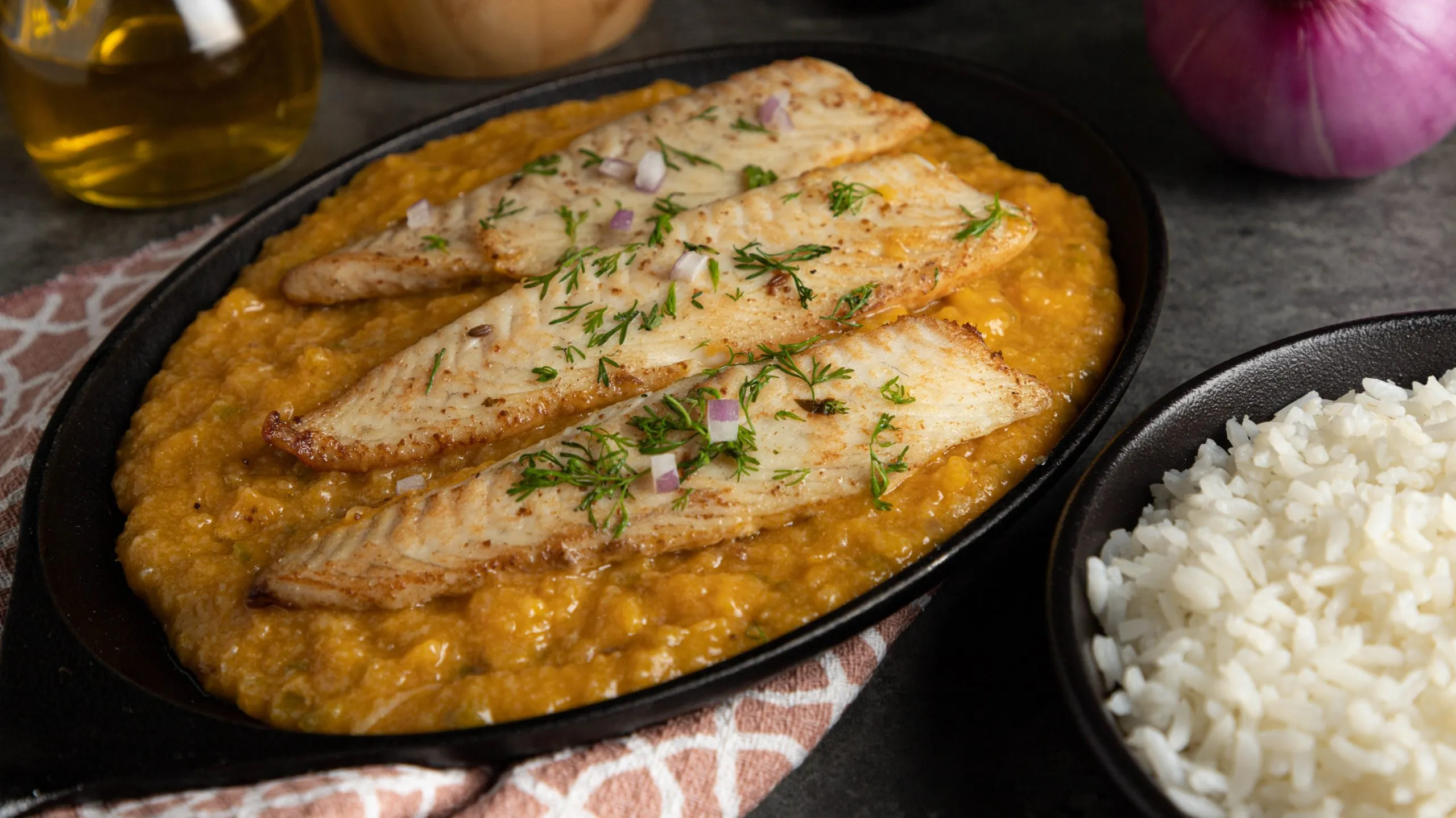 Sango de Verde con Camarón y Tilapia al estilo Market d'Lago